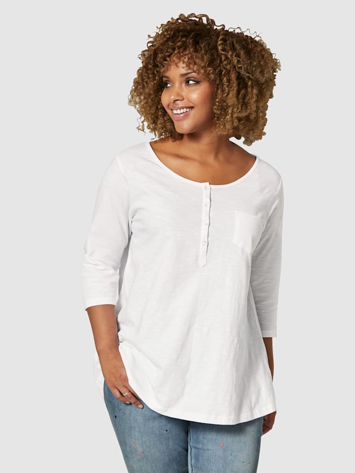Image of Shirt mit Knopfleiste Angel of Style Weiß