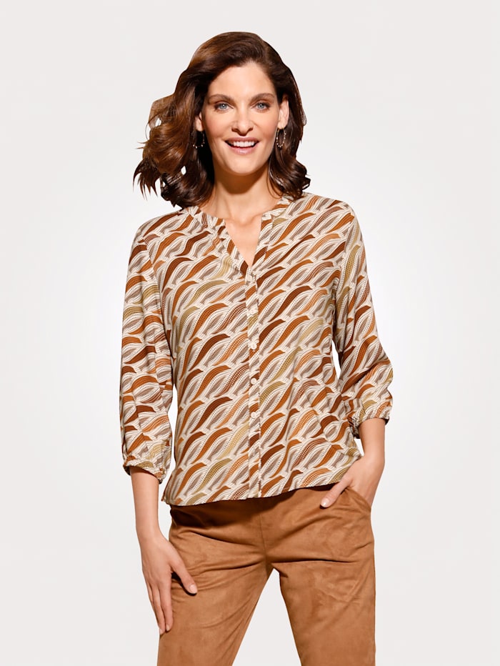 Image of Bluse MONA Beige::Rost