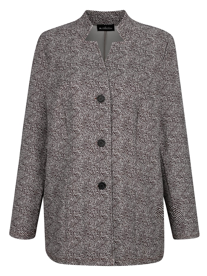 Image of Blazer m. collection Taupe::Weiß