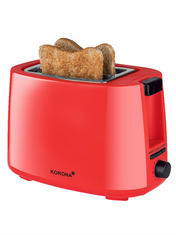 Image of Automatik-Toaster 21133, für 2 Brotscheiben, rot Korona Rot