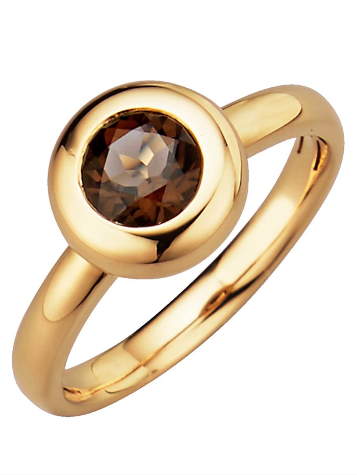 Image of Sternzeichen-Ring Waage Amara Highlights Braun