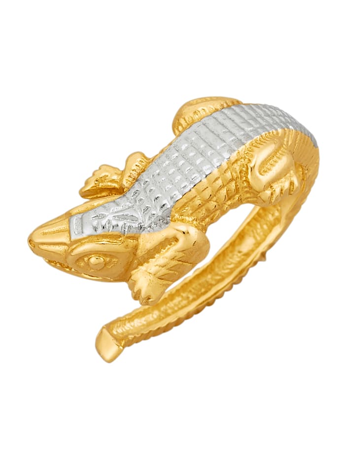 Image of Krokodil-Ring KLiNGEL Gelbgoldfarben