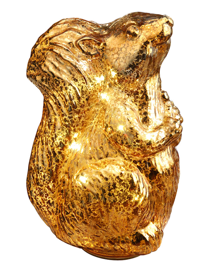 Écureuil décoratif à LED RK doré