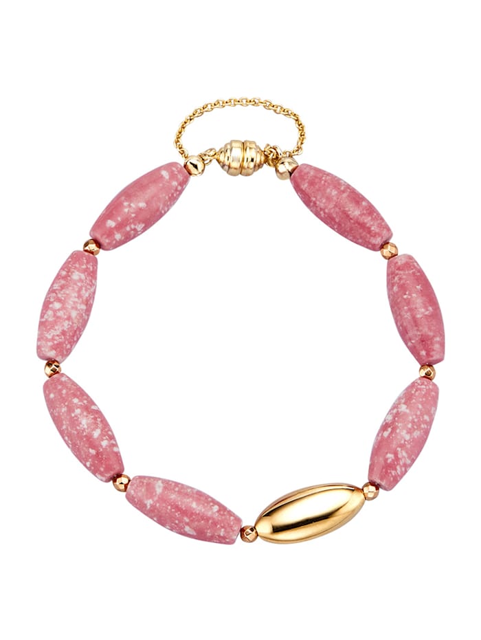 Diemer Farbstein Armband Roze online kopen