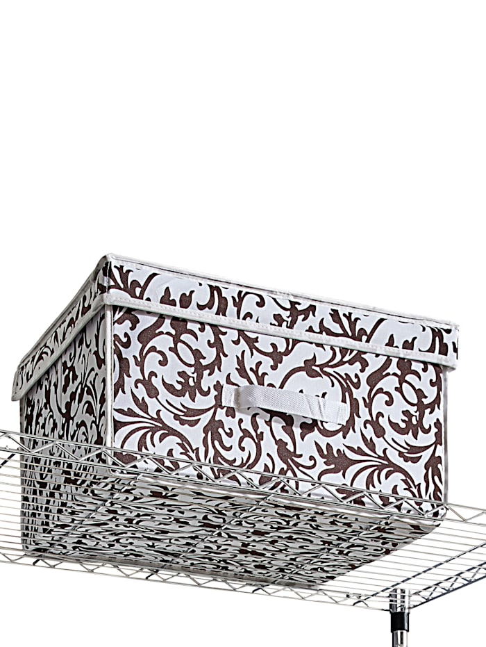 Image of Aufbewahrungs-Box, 50 x 40 x 25 cm HELU Schwarz::Weiß