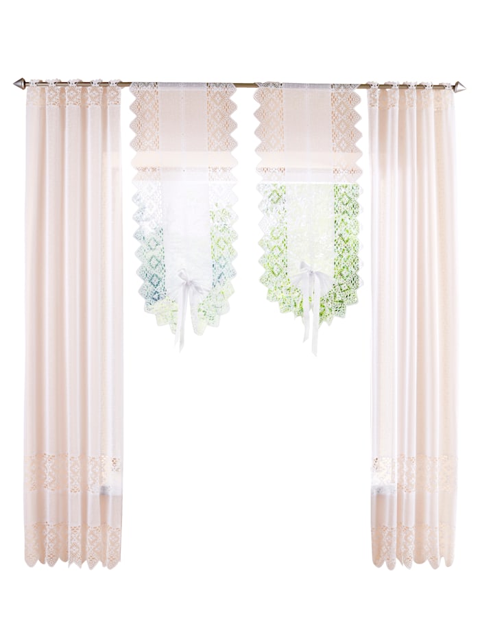 Image of Fenster- und Türbehänge 'Maren' im 2er-Pack Home Wohnideen Weiß