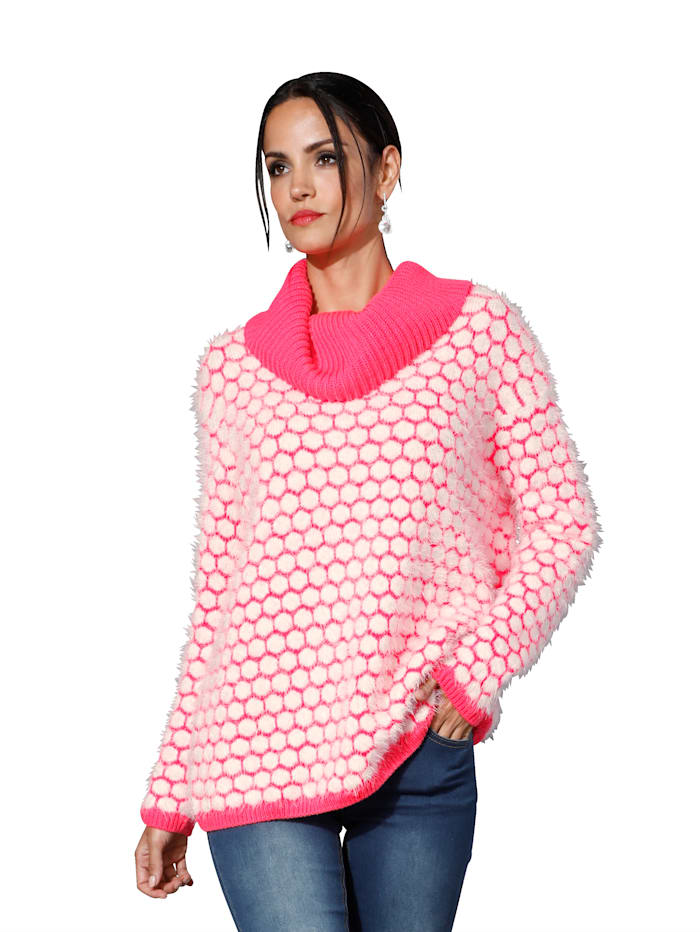 Pull-over AMY VERMONT Rose vif::Blanc