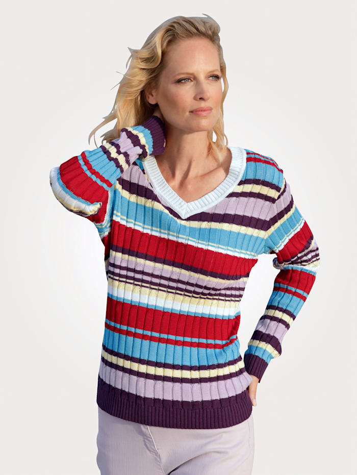 Image of Pullover MONA Rot::Türkis::Beere