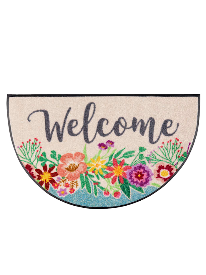 Image of Fußmatte 'Round Welcome Blooming' KLEEN-TEX Multicolor