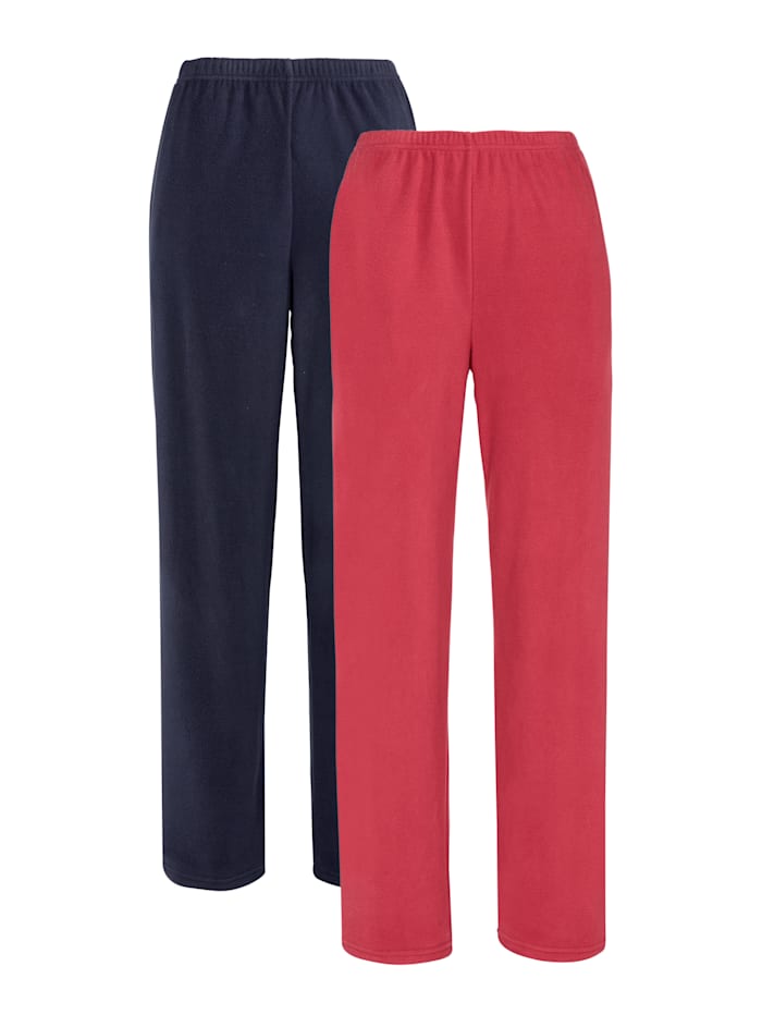 Pantalons de loisirs Harmony marine/rouge
