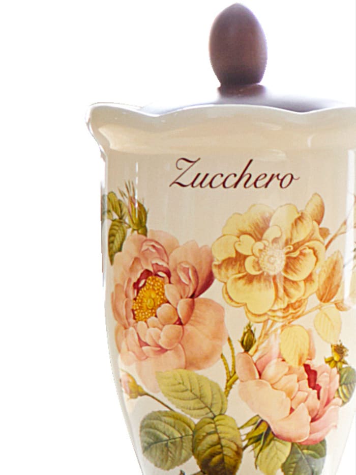 Image of Nostalgischer Vorratsbehälter für Zucker 'Orto d´Autunno' Nuova Ceramica Artisan Multicolor