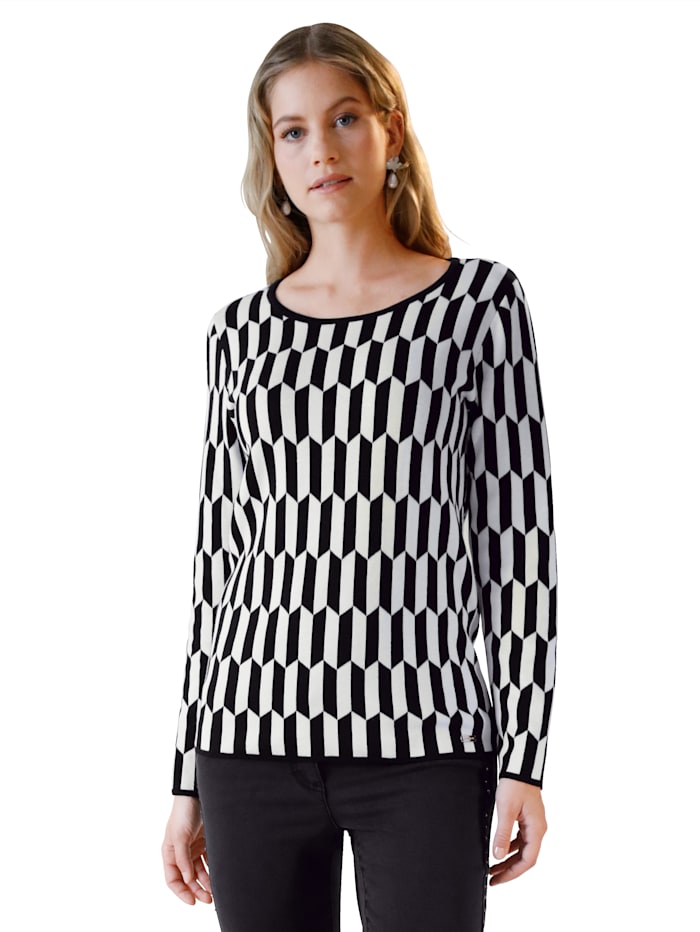 Pull-over AMY VERMONT Blanc::Noir