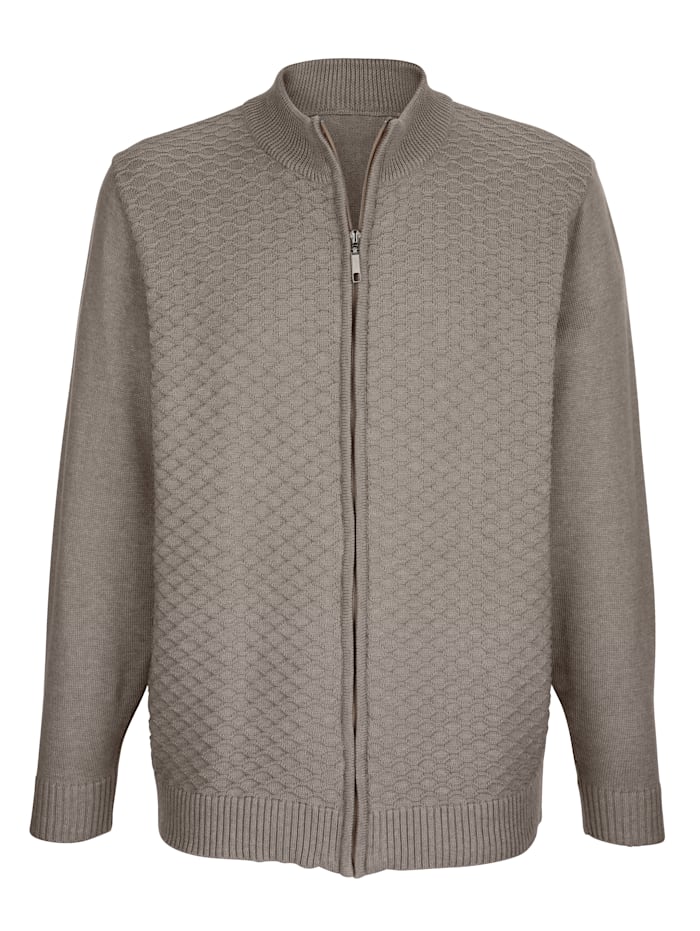 Gilet maille Roger Kent Taupe