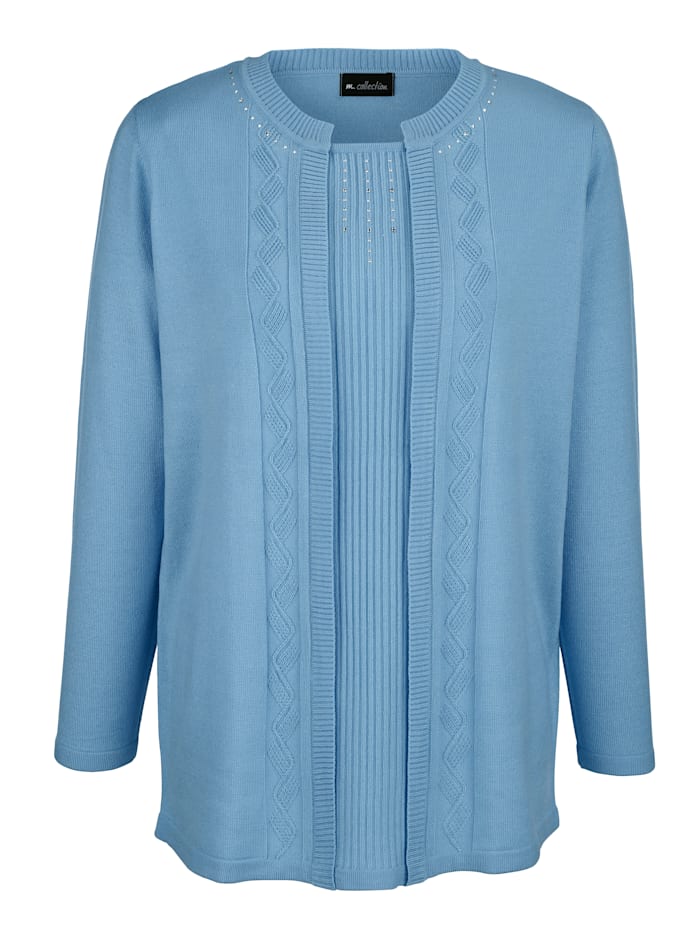 Image of Pullover m. collection Blau