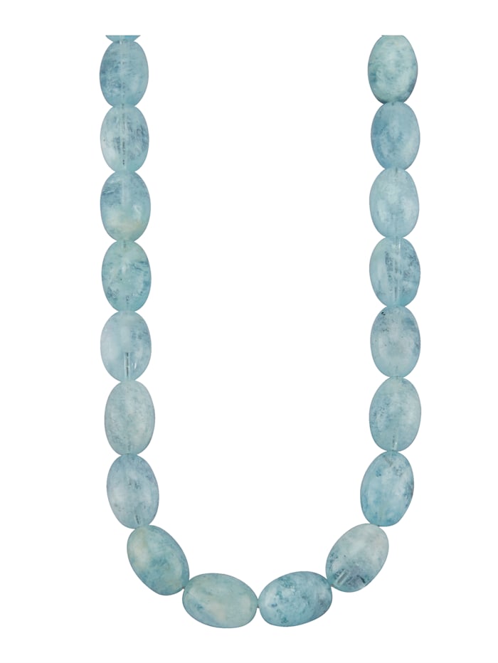 Image of Halskette aus Aquamarinen KLiNGEL Blau