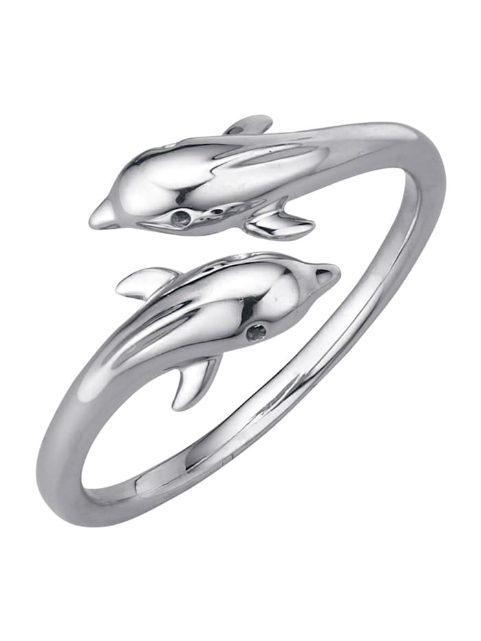 Image of Delfin-Ring Amara Platin Silberfarben