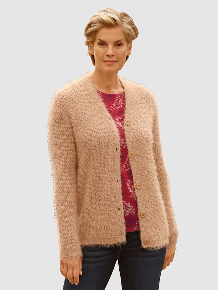 Gilet maille long Paola Beige