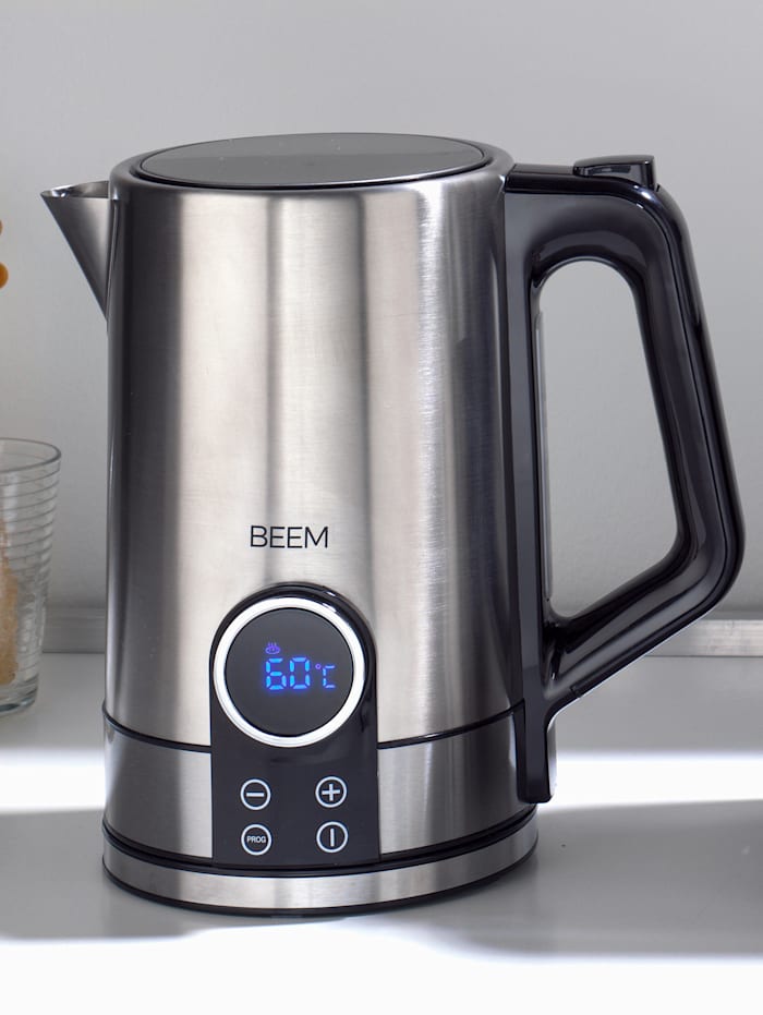 Image of Kabelloser Wasserkocher 'Tea-Switch'; Temperatureinstellung, 1,7 Fassungsvermögen BEEM Silberfarben::Schwarz