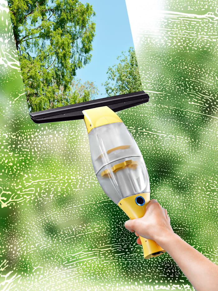 Image of CLEANmaxx Akku-Fensterreiniger mit praktischer Verlängerungsstange Cleanmaxx Gelb::Schwarz
