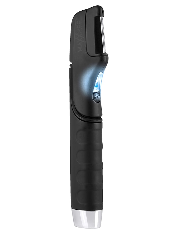 Image of Kabelloser Haarschneider 'Smart Trimm 3in1' mit 5 Aufsätzen, LED-Beleuchtung, ausziehbarer Griff MAXXMEE Schwarz