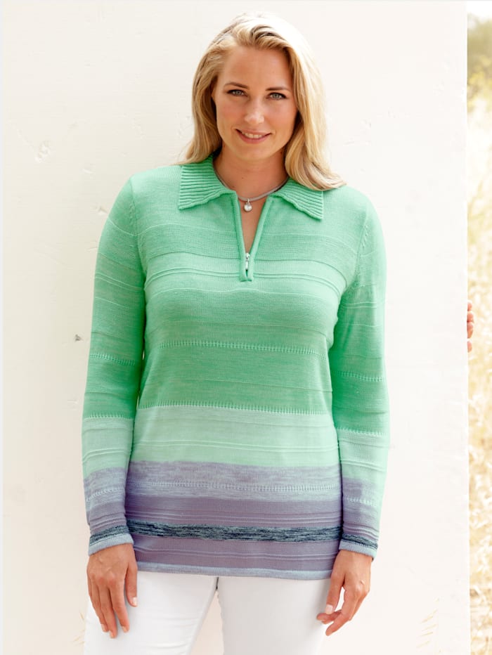 Image of Pullover m. collection Grün::Lila
