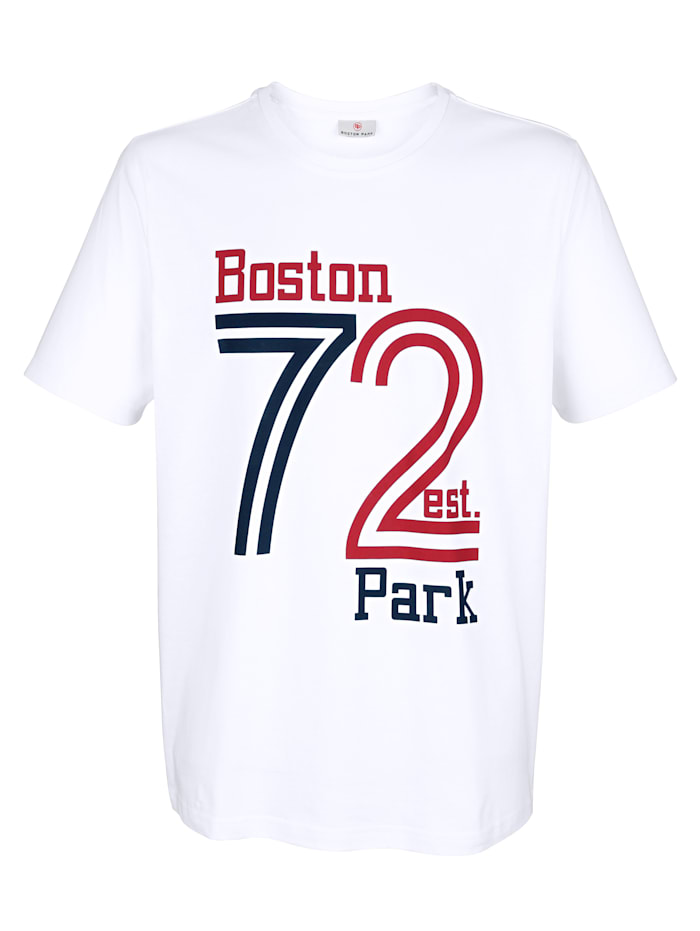 T-shirt Boston Park Blanc
