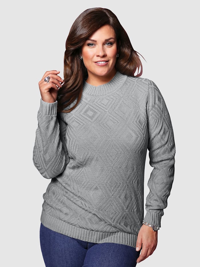 Image of Pullover m. collection Grau