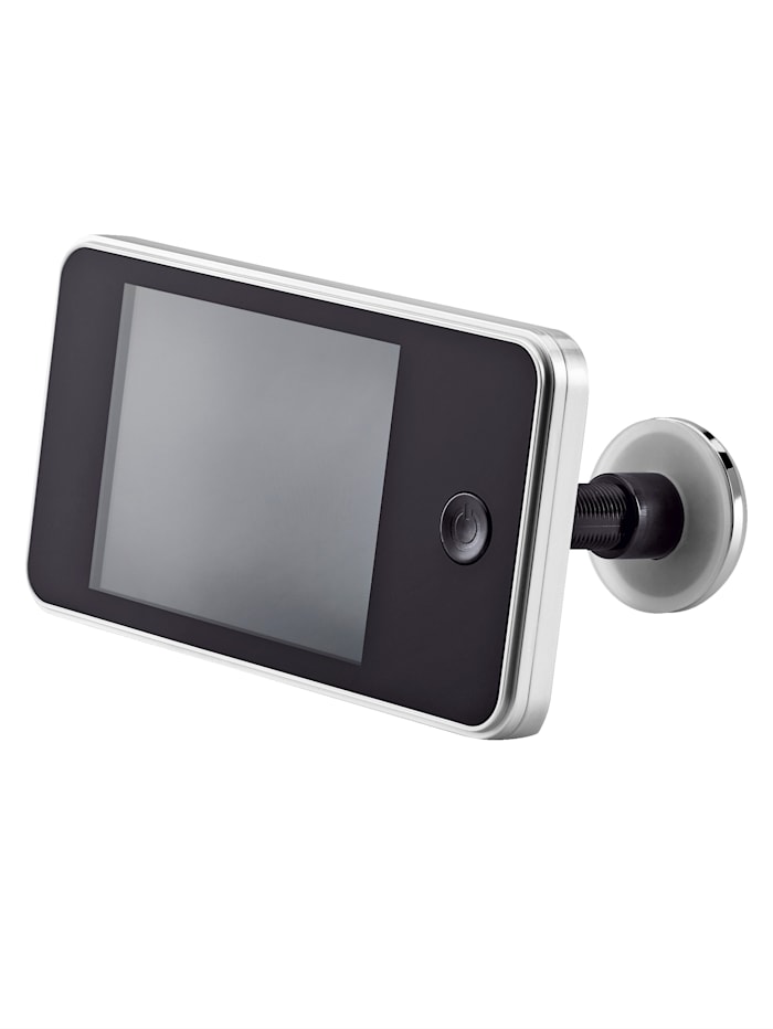 Judas numérique avec caméra 1,3 MP, vision à 120° & écran couleur 8,1 cm Maximex Noir/coloris argent