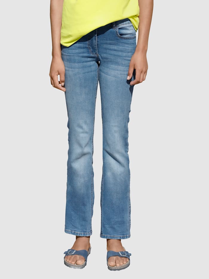 Image of Jeans Dress In Medium blue