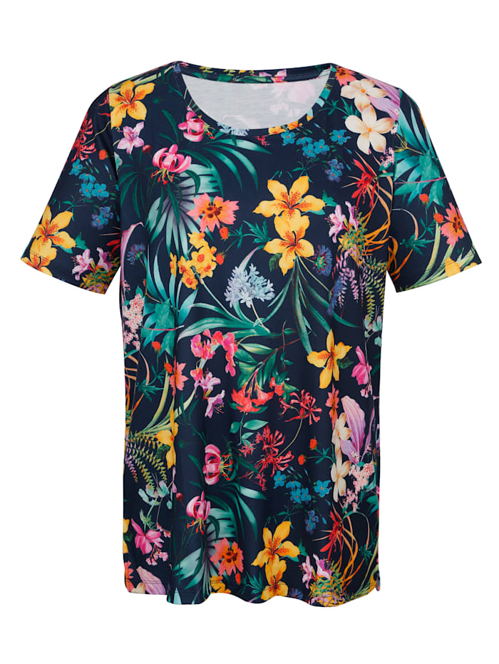 Image of Shirt m. collection Marineblau::Multicolor