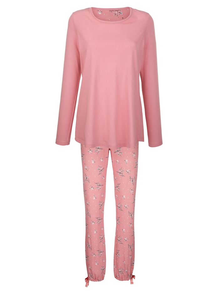 Pyjama Simone Vieux rose/bois de rose/bleu glacier