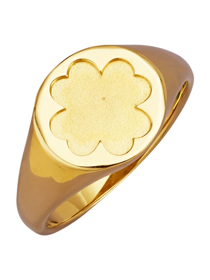 Image of Kleeblatt-Ring Amara Gold Gelbgoldfarben