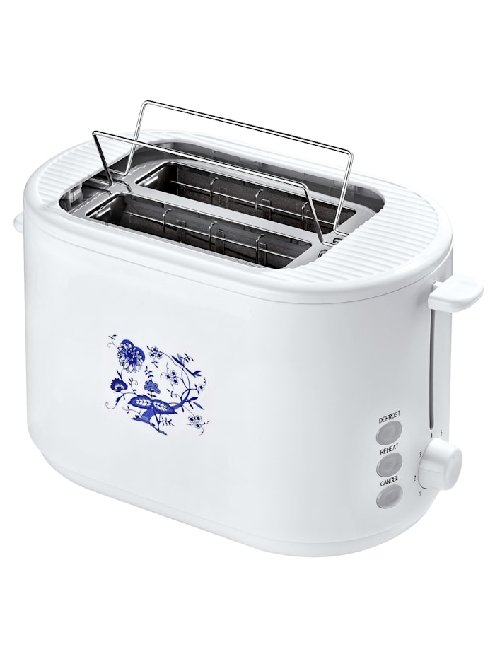 Image of Automatik-Toaster SC TO 1080.1 Z, weiß mit blauem Zwiebelmusterdekor efbe-Schott Weiß