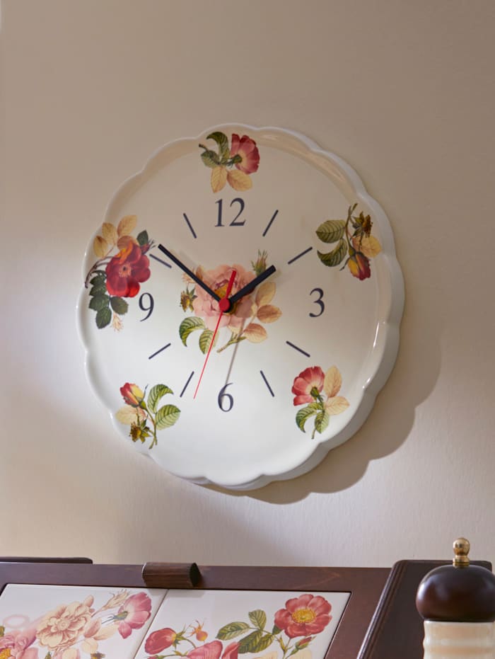 Horloge murale 'Orto d´Autunno' esprit rétro Nuova Ceramica Artisan Multicolore