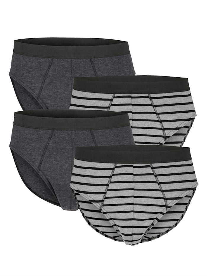 Slips G Gregory 2x gris chiné, 2x gris