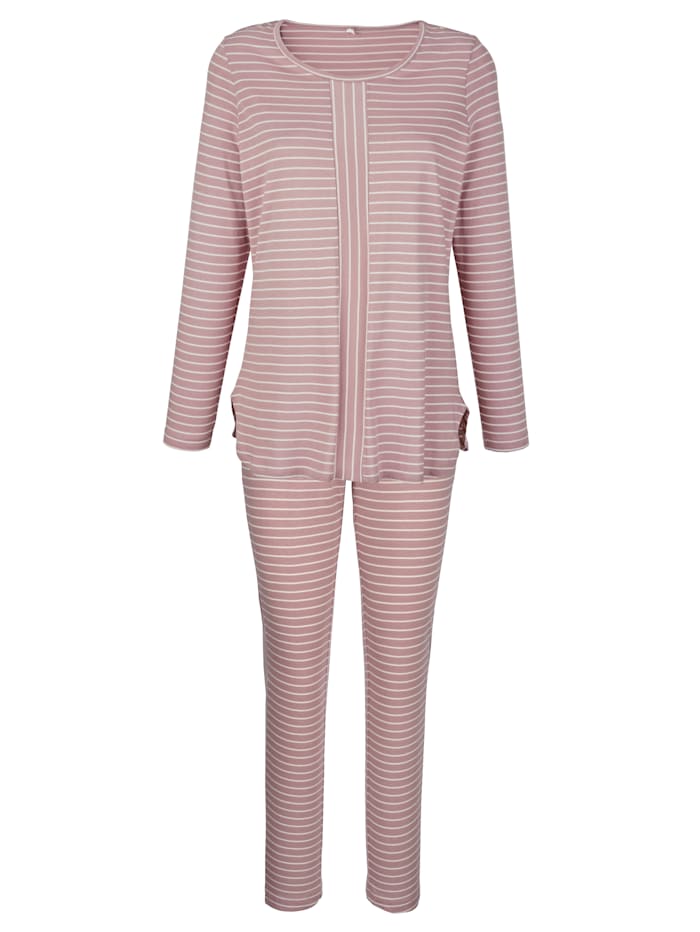 Pyjama Simone Bois de rose/écru