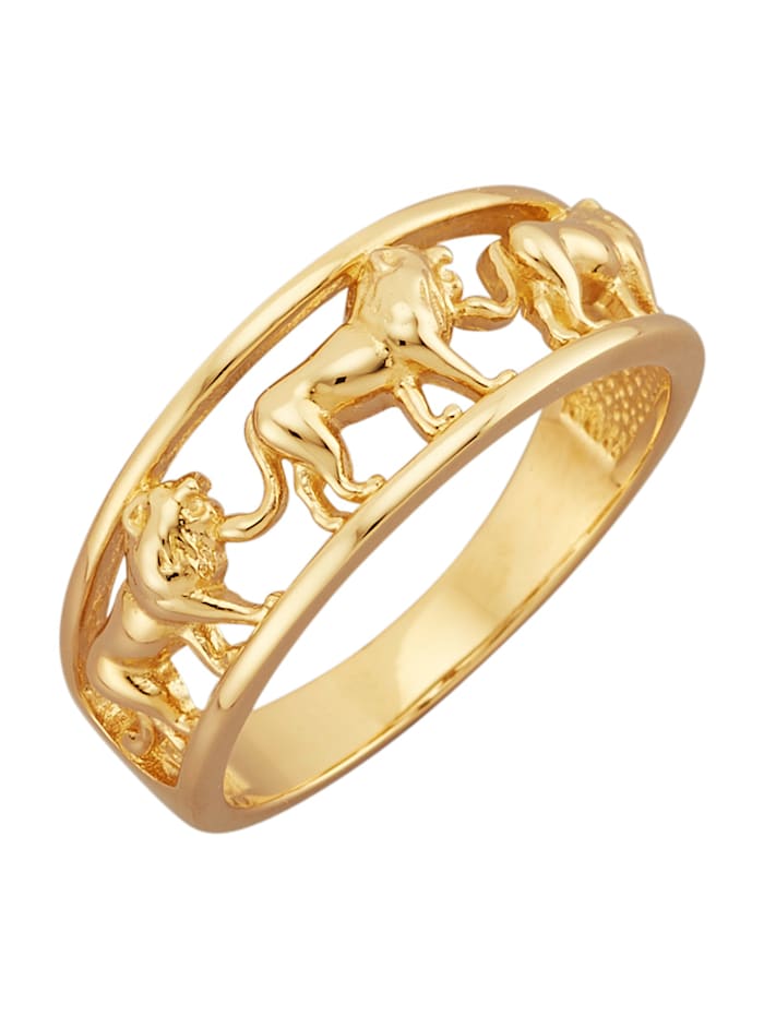 Image of Löwen-Ring Amara Gold Gelbgoldfarben