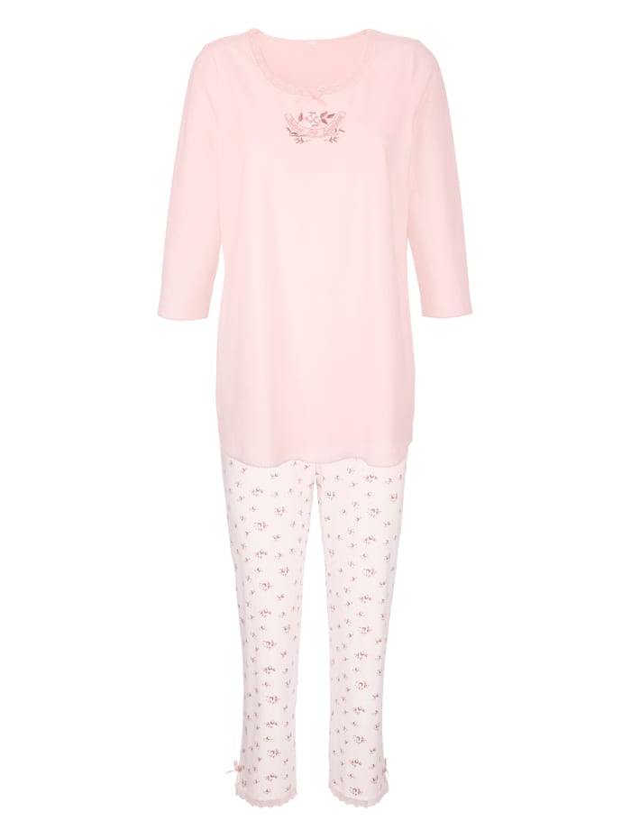 Pyjama Simone Poudre/vieux rose/bois de rose