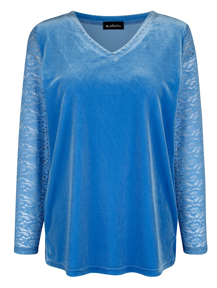 Image of Shirt m. collection Blau