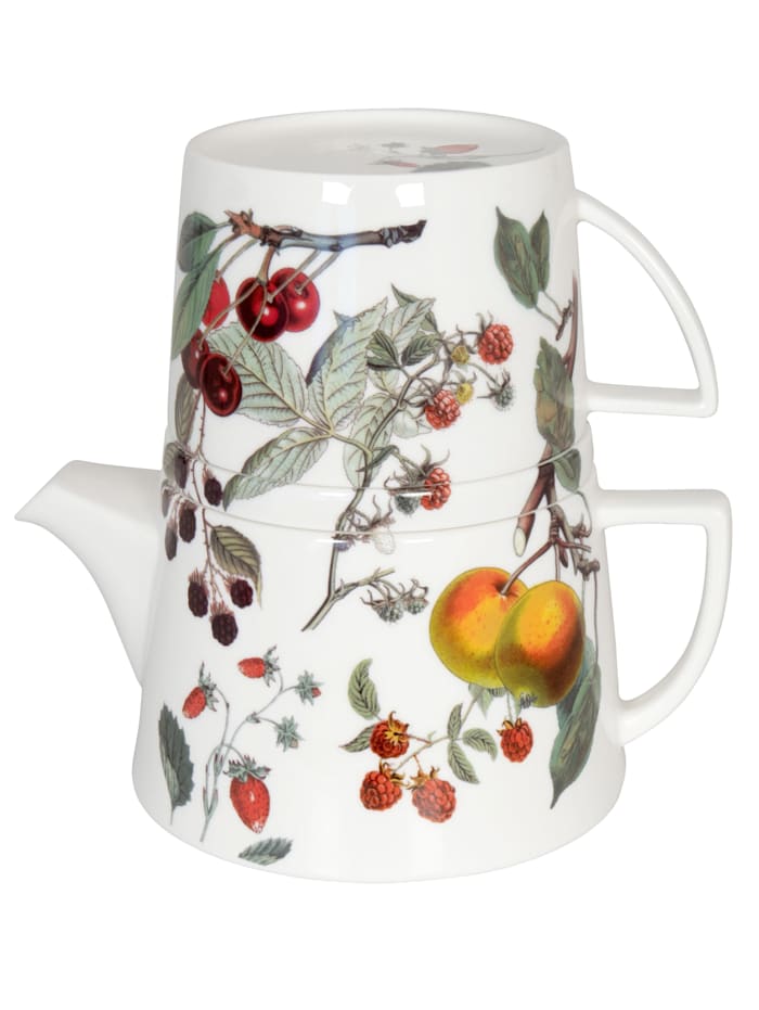 Image of Teekanne mit Deckel & Becher 'Tea for me - Früchte' Könitz Multicolor