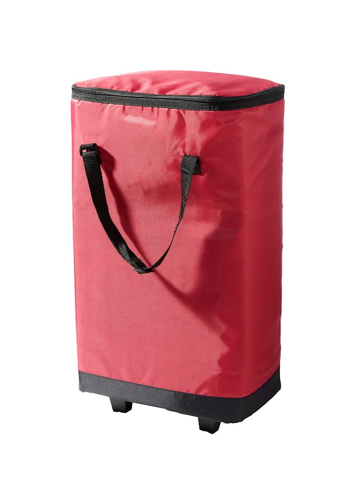 Image of XXL-Kühltasche mit Rollen, Fassungsvermögen ca. 30 Liter HELU Rot