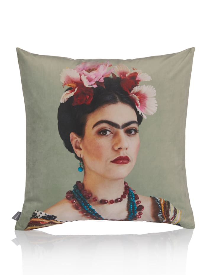 Image of Kissenhülle mit Abbildung Frida Kahlo, Pad