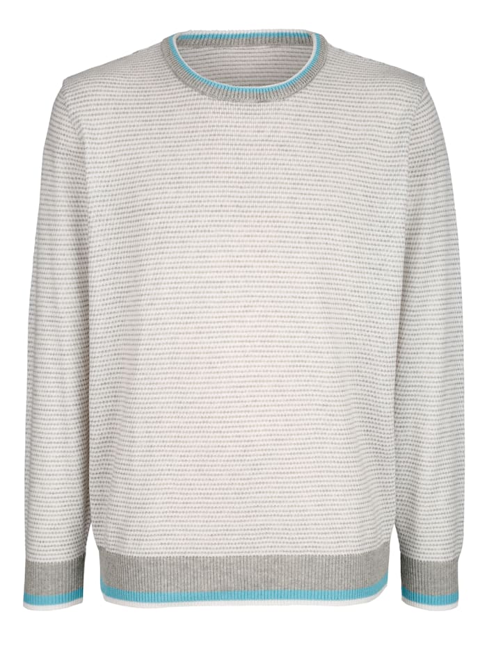 Pull-over Roger Kent Gris::Blanc