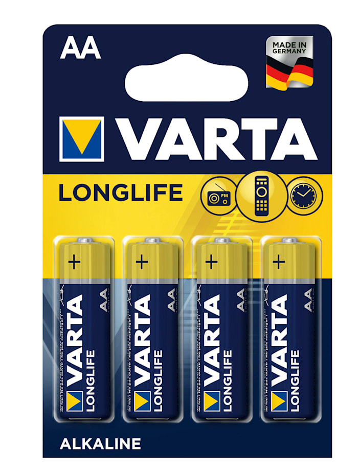 AA-batterijen LR6 Varta geel/blauw