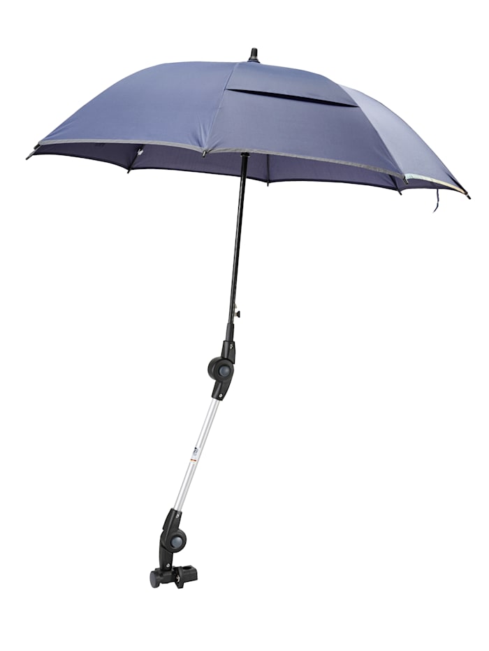 Parapluie pour déambulateur/chaise roulante Rehaforum bleu