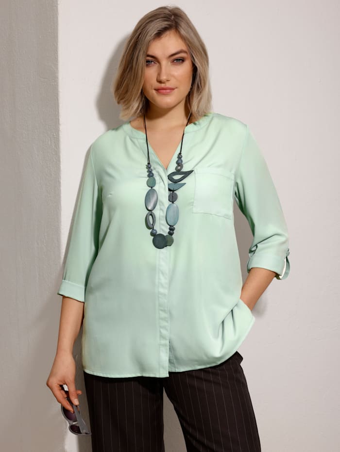 Image of Bluse m. collection Grün