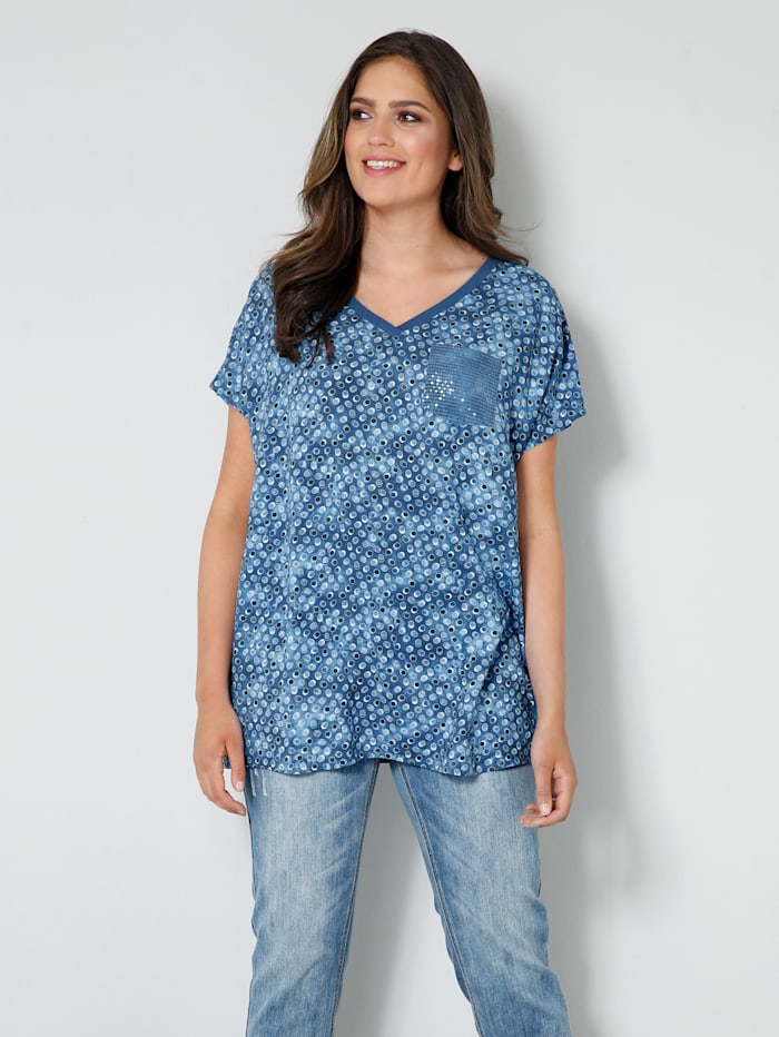 Image of Blusen-Shirt Janet & Joyce Hellblau::Jeansblau