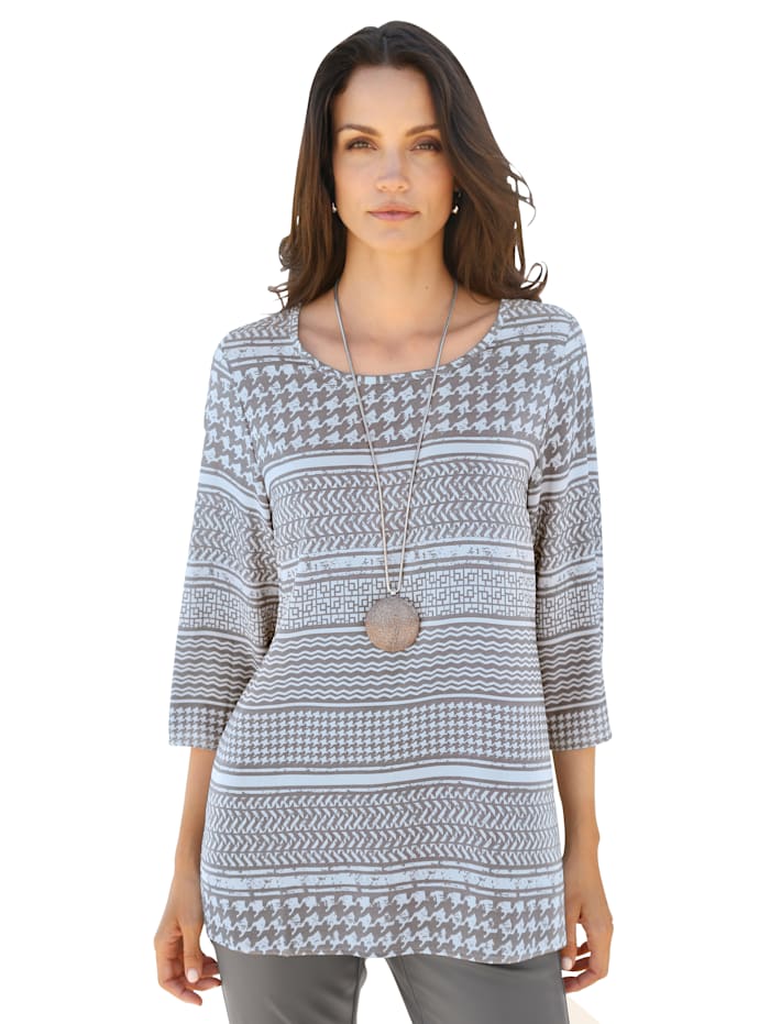 Image of Bluse AMY VERMONT Hellblau::Taupe