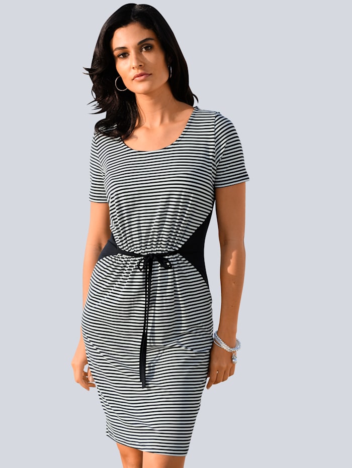 Alba moda Jersey jurk Marine Wit online kopen