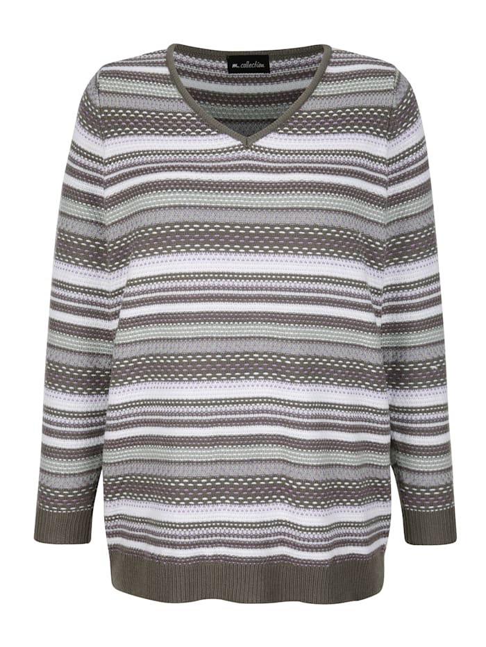 Image of Pullover m. collection Flieder::Grau
